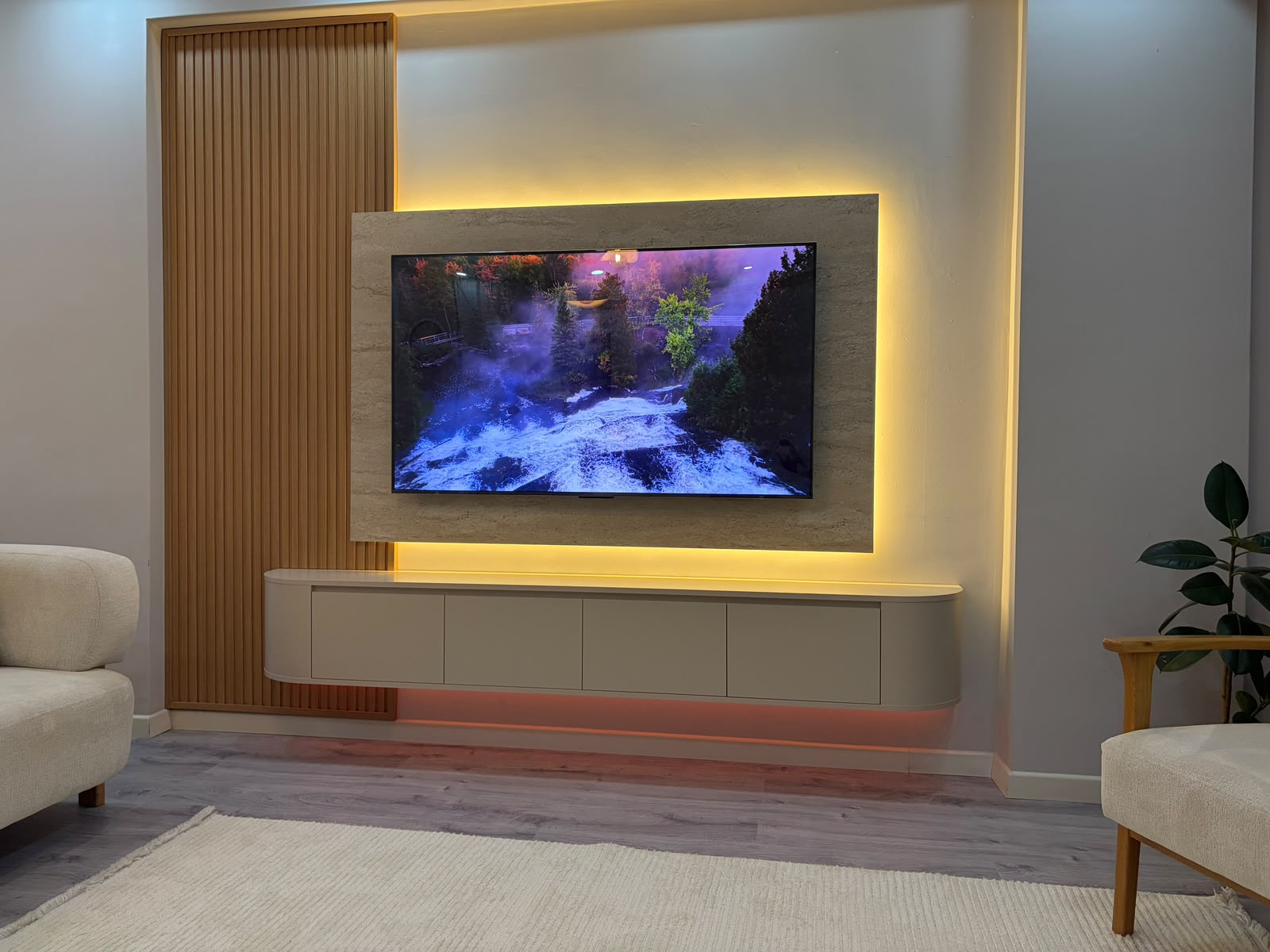 Asya Panelli TV Ünitesi Seti